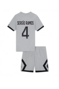 Paris Saint-Germain Sergio Ramos #4 Babytruitje Uit tenue Kind 2022-23 Korte Mouw (+ Korte broeken)